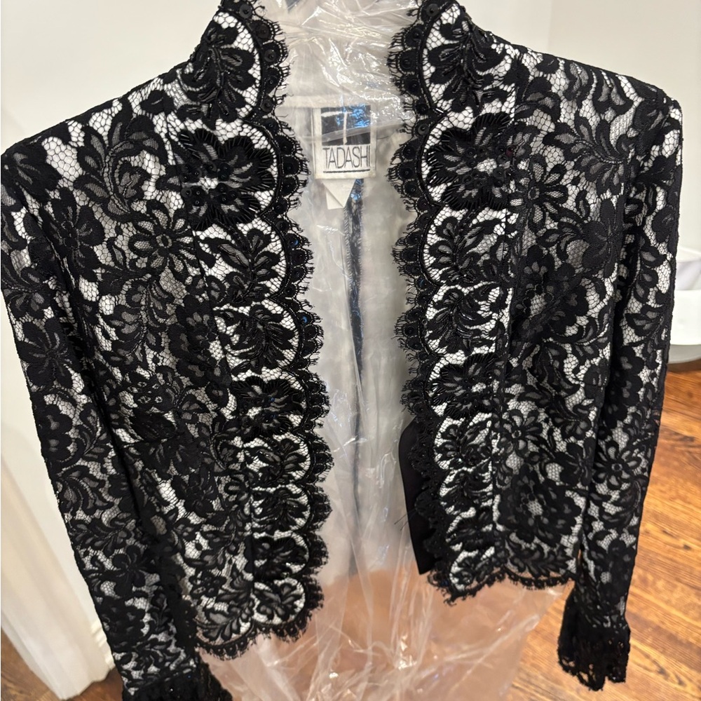 Tadashi Black Lace Women's Jacket